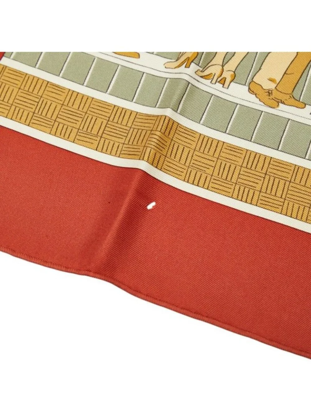 Hermes Carre 90 Un Siecle de Courses Deauville Horse Racing Era Scarf Brown